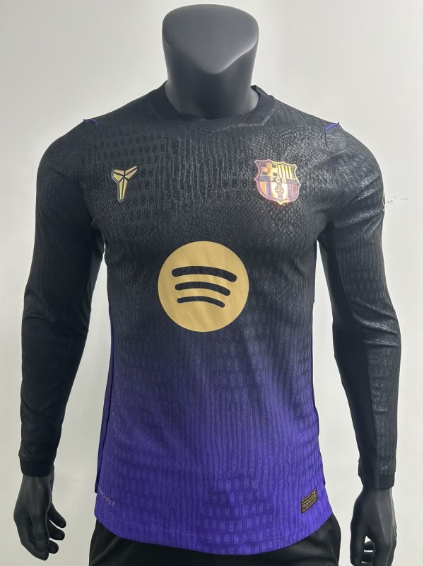 26-27 BAR Away Leaked Edition Long Sleeve Player Version Soccer Jersey*长袖球员