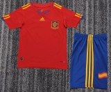 2010 Spain Home Retro Kids Soccer Jersey