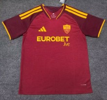 26-27 Roma Home Fans Soccer Jersey*带广告