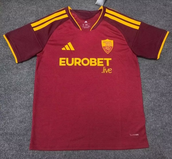 26-27 Roma Home Fans Soccer Jersey*带广告