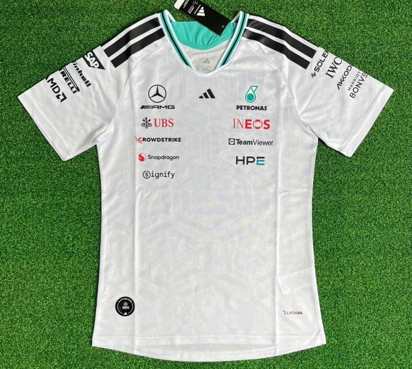2026 Benz New Pattern Player Version Heat Transfer Printing Short Sleeve Racing Suit