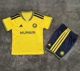 26-27 AL-Nassr Home Kids Soccer Jersey