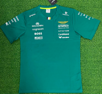 2026 Aston Martin New Pattern Heat Transfer Printing Short Sleeve Racing Suit 2026 Aston Martin New Pattern Heat Transfer Printing Short Sleeve Racing Suit