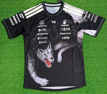 2026 Benz New Pattern Heat Transfer Printing Short Sleeve Racing Suit 2026 Benz New Pattern Heat Transfer Printing Short Sleeve Racing Suit