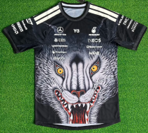 2026 Benz New Pattern Heat Transfer Printing Short Sleeve Racing Suit 2026 Benz New Pattern Heat Transfer Printing Short Sleeve Racing Suit