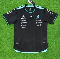 2026 Mercedes New Pattern Heat Transfer Printing Short Sleeve Racing Suit 2026 Mercedes New Pattern Heat Transfer Printing Short Sleeve Racing Suit