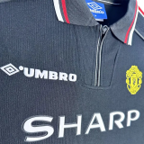1998-1999 Man Utd Black Retro Retro Soccer Jersey