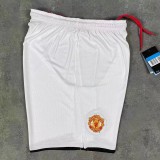 2007-2008 Man Utd White Retro Shorts Pants