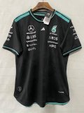 2026 F1 Benz New Pattern Short Sleeve Racing Suit
