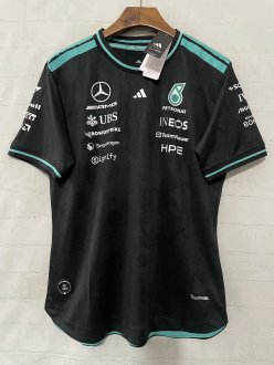 2026 F1 Benz New Pattern Short Sleeve Racing Suit
