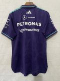 2026 F1 Benz New Pattern Short Sleeve Racing Suit