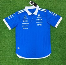 2026 Benz New Pattern Heat Transfer Printing Short Sleeve Racing Suit*有领 2026 Benz New Pattern Heat Transfer Printing Short Sleeve Racing Suit*有领