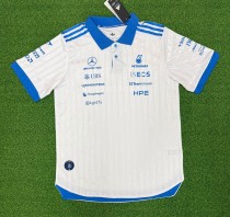 2026 Benz New Pattern Heat Transfer Printing Short Sleeve Racing Suit*有领 2026 Benz New Pattern Heat Transfer Printing Short Sleeve Racing Suit*有领