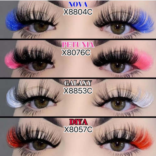 Colorful Synthetic Lashes - free shipping