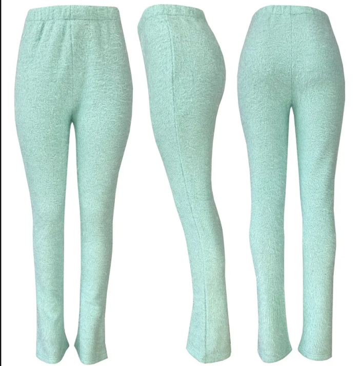 Fuzzy Stacked Joggers Size S-2XL