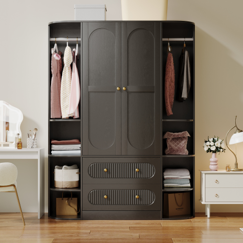 UGTOO 47.24Inch Dual Door Multifunctional Wardrobe