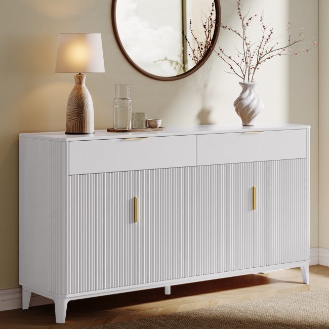 UGTOO 63In Modern Sideboard Buffet Cabinet | Kitchen Credenza