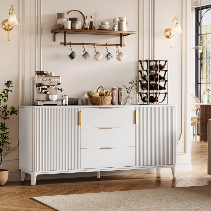 UGTOO 59In Modern Sideboard Buffet Cabinet | Kitchen Storage