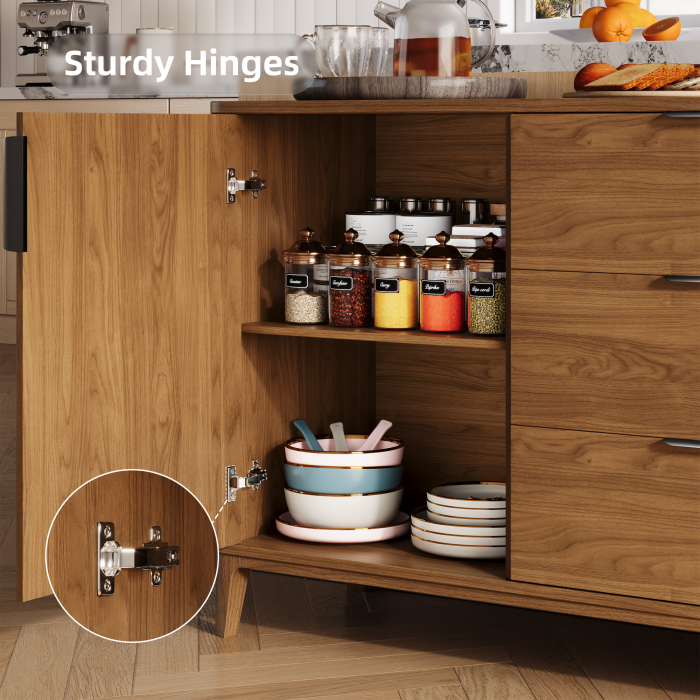 UGTOO 59In Modern Sideboard Buffet Cabinet | Kitchen Storage