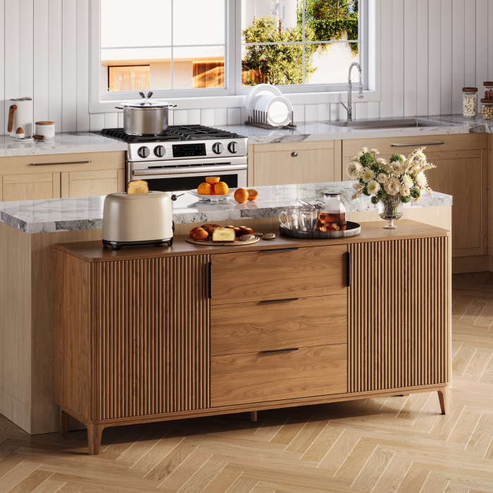 UGTOO 59In Modern Sideboard Buffet Cabinet | Kitchen Storage