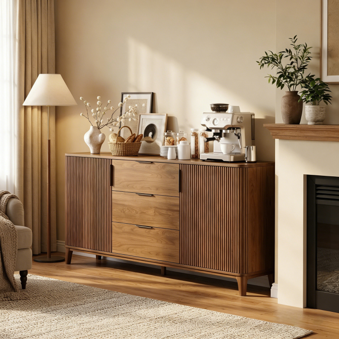 UGTOO 59In Modern Sideboard Buffet Cabinet | Kitchen Storage