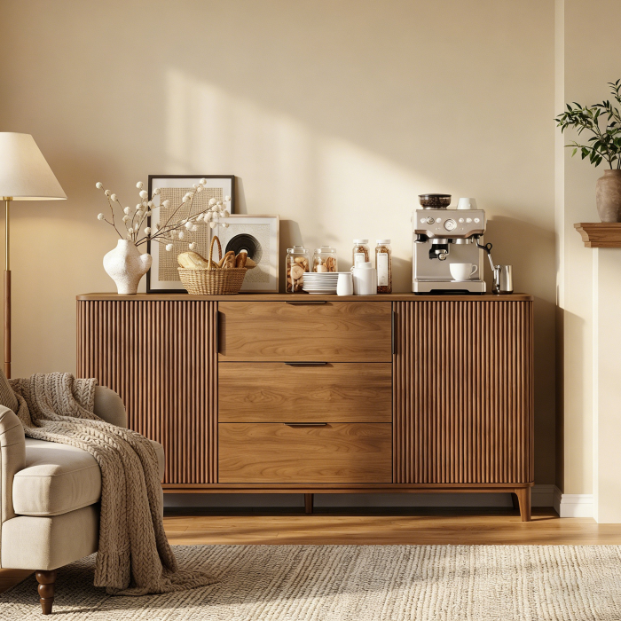UGTOO 59In Modern Sideboard Buffet Cabinet | Kitchen Storage