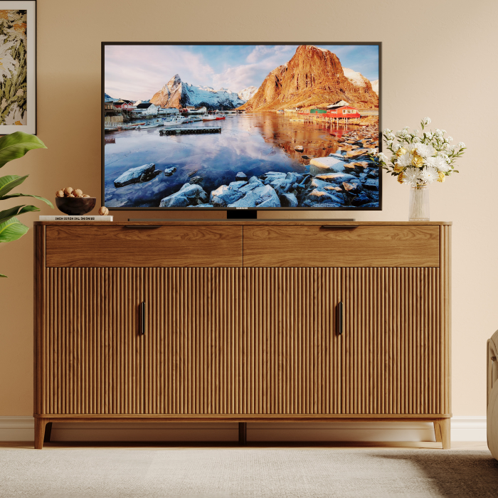 UGTOO 63In Modern Sideboard Buffet Cabinet | Kitchen Credenza