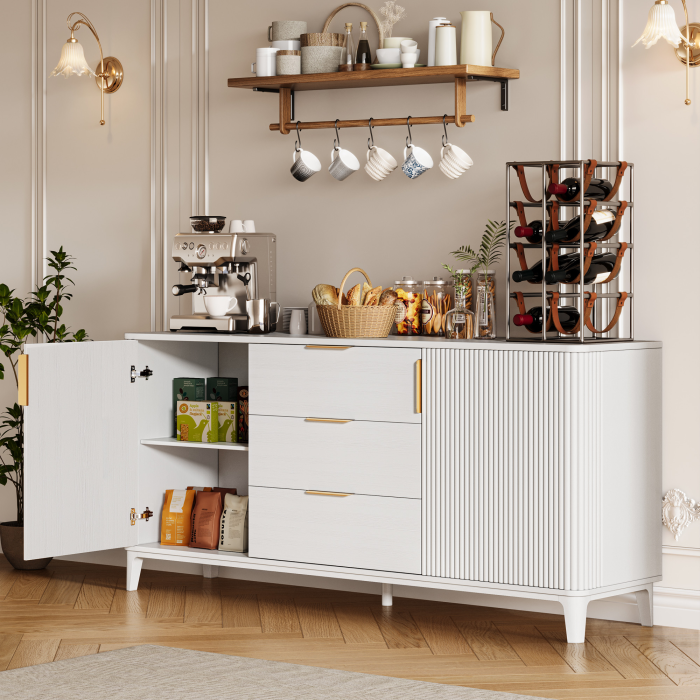 UGTOO 59In Modern Sideboard Buffet Cabinet | Kitchen Storage