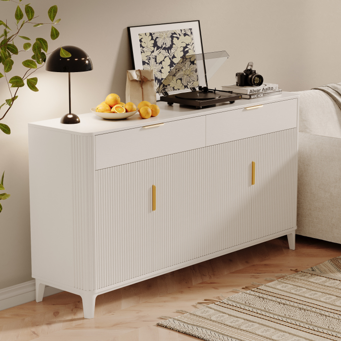 UGTOO 63In Modern Sideboard Buffet Cabinet | Kitchen Credenza