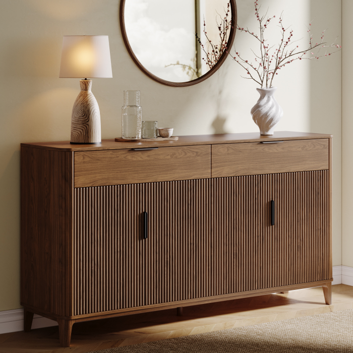 UGTOO 63In Modern Sideboard Buffet Cabinet | Kitchen Credenza