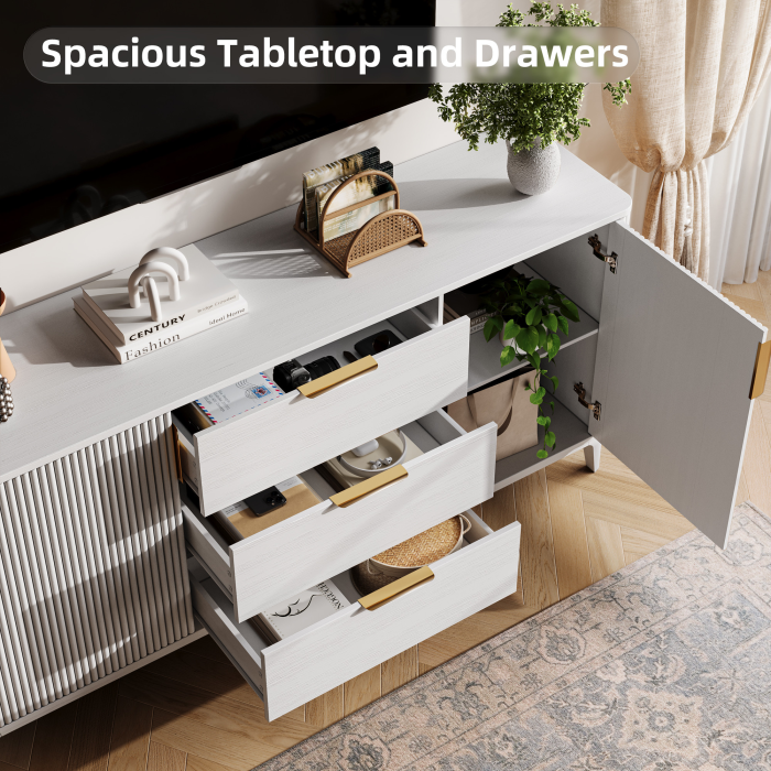 UGTOO 59In Modern Sideboard Buffet Cabinet | Kitchen Storage
