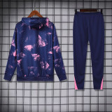 2025 PSG Royal Blue Hoody Zipper Jacket Tracksuit