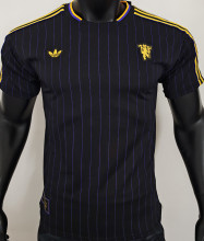 2025/26 M Utd Black Retro Style Player Version Soccer Jersey