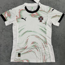 2025/26 Portugal Away White Women Soccer Jersey 女