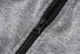 2024/25 BA  Grey Hoody Zipper Jacket Tracksuit 浅橙标