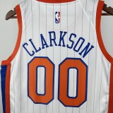 2025 NY Knicks CLARKSON #00 White City Edition NBA Jersey