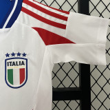 2024/25 Italy Away White kids Soccer Jersey
