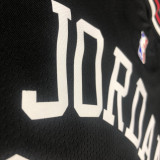 Bulls Jordan #23 Black NBA Jerseys Hot Pressed