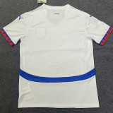 2024/25 Serbia Away White Fans Soccer Jersey