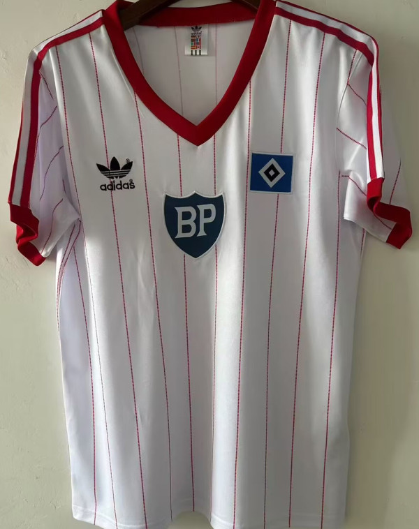 1984 Hamburger Home White Retro Soccer Jersey