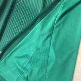 2014 Mexico Home Green Retro Long Sleeve Soccer Jersey