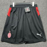 2025/26 AC Milan Home Black Short Pants