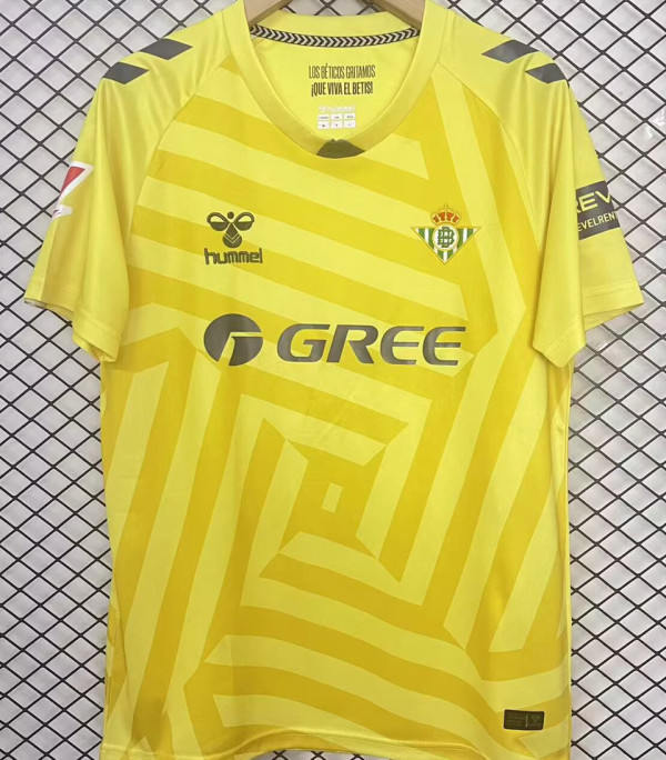 2025/26 R BTS Yellow Goalkeeper Fans Soccer Jersey