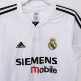 2004-2005 RM White Home Retro Soccer Jersey