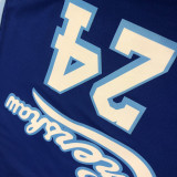 LA Lakers Bryant # 24 Blue NBA Jerseys Hot Pressed