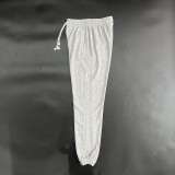 2024/25 Nk~ Grey Pure Cotton Sports Trousers Zipper style