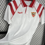 1992/93 Sevilla FC Home White Retro Soccer Jersey