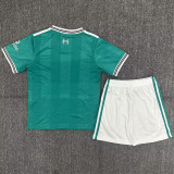 2025/26 LFC Third Green Kids Soccer Jersey 白色裤子