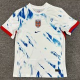 ØDEGAARD #10 Norway Away Fans Soccer Jersey 2024/25 ★★