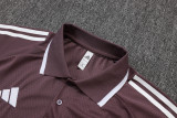 2025/26 M Utd Grey Purple POLO Sweater Tracksuit